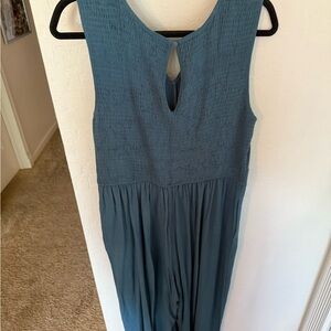 Teal Sleeveless Jumpsuit